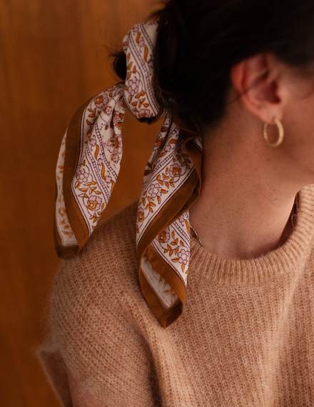 Grand foulard Indien - Edel Ambre