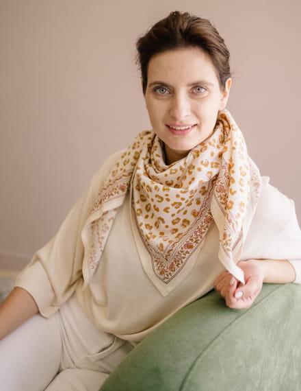 Grand foulard léopard - Bengal Lana