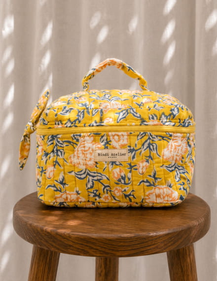 Trousse vanity - Bouquet du matin Mimosa