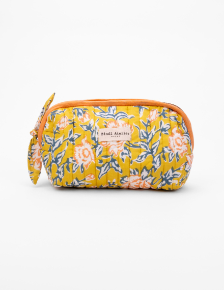 Make-up pouch - Bouquet du matin Mimosa