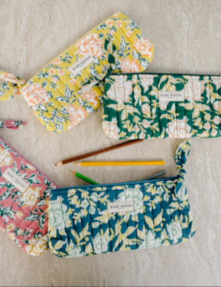 Pencil case - Bouquet du Matin Lagon