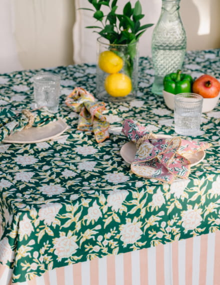 Serviette de table - Bouquet du Matin Dahlia