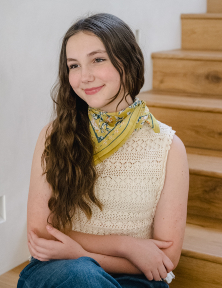 Petit foulard - Garda Bleuet