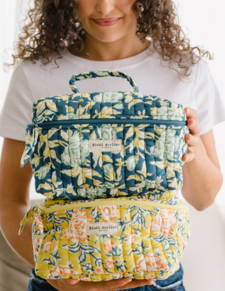 Trousse vanity - Bouquet du matin Mimosa