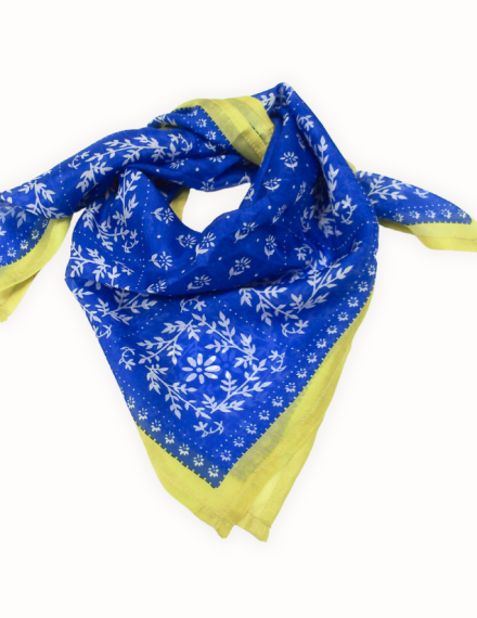 Foulard en soie - Karma Azur