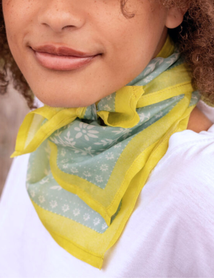 Foulard en soie - Karma Ciel