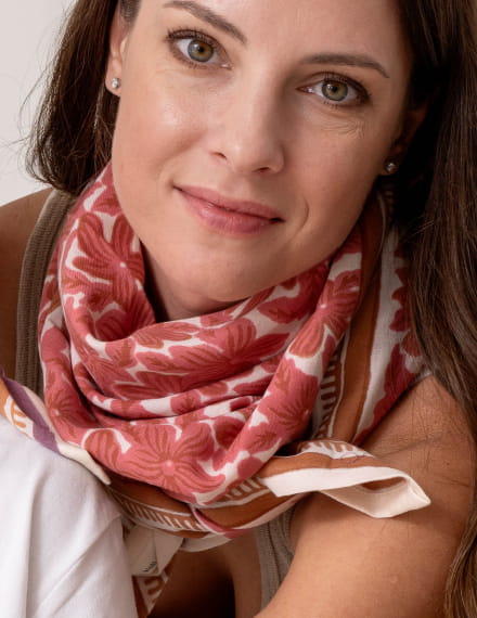 Grand foulard femme - Manoa Rosa