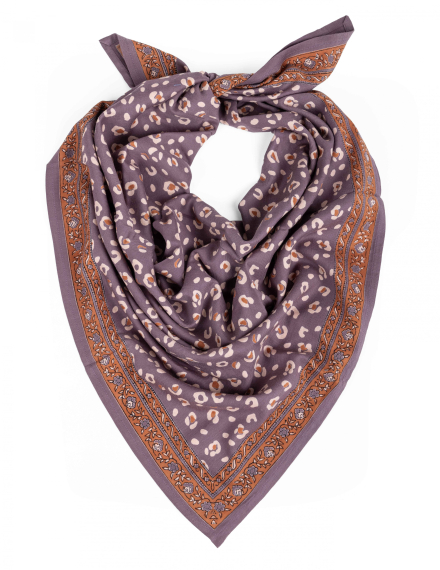Grand foulard léopard - Bengal Sureau