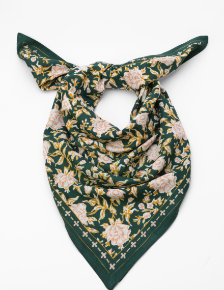 Large Indian Scarf - Garda Bleuet