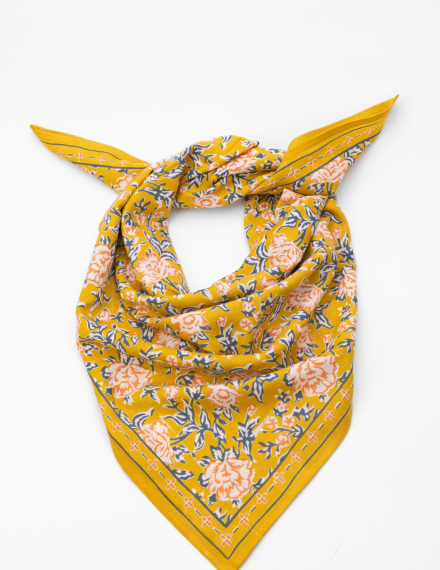 Large Indian Scarf - Garda Bleuet