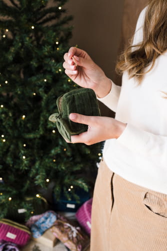 Pochette à bijoux en velours - Prisca Sauge - Bindi Atelier