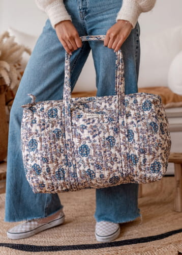 Sac weekend - Sac bowling - Kiala Céleste - Bindi Atelier