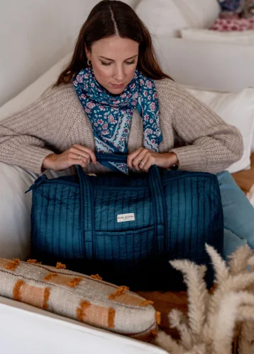 Sac weekend - Sac bowling - Lagon - Bindi Atelier - Bindi Atelier