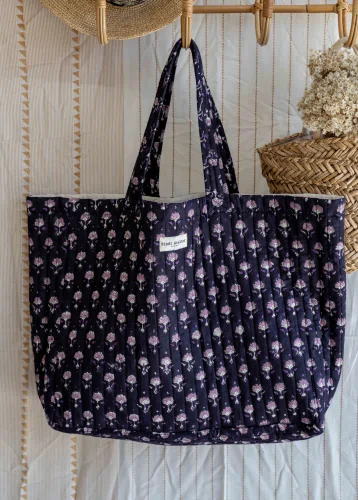 Sac cabas, tote-bag - Aarti Minuit - Bindi Atelier