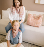 Grand foulard léopard - Bengal Blush