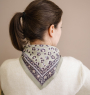 Grand foulard léopard - Bengal Tilleul