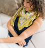 Large Indian Scarf - Garda Bleuet
