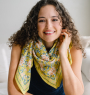 Large Indian Scarf - Garda Bleuet