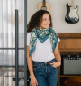 Large Indian Scarf - Garda Bleuet