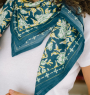 Large Indian Scarf - Garda Bleuet