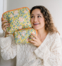 Make-up pouch - Bouquet du matin Mimosa