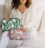 Make up pouch - Bouquet du matin Dahlia