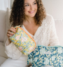Make-up pouch - Bouquet du matin Mimosa