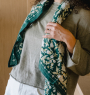 Large Indian Scarf - Garda Bleuet