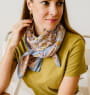 Grand foulard Indien - Garda Bleuet