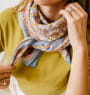 Grand foulard Indien - Garda Bleuet