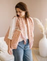 Grand foulard léopard - Bengal Blush