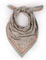 Grand foulard fleuri - Sarika Matcha