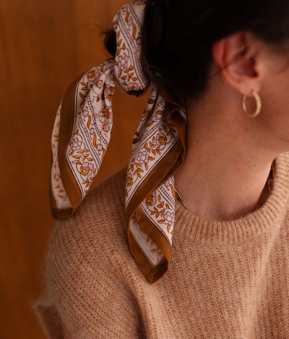 Grand foulard Indien - Edel Ambre