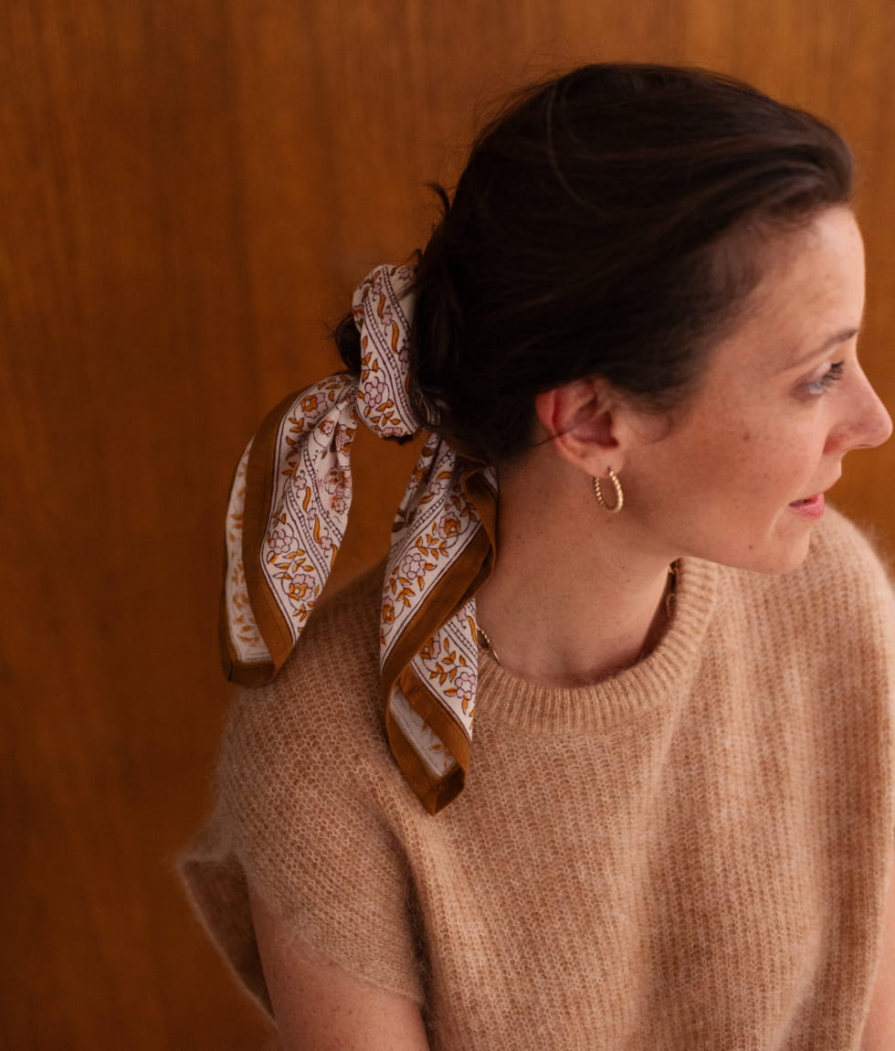 Grand foulard Indien - Edel Ambre