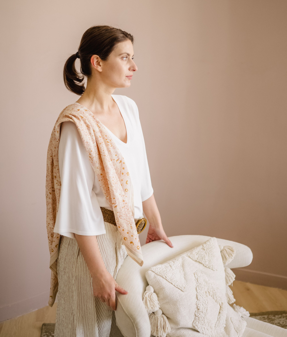 Grand foulard - Sarika Poudre