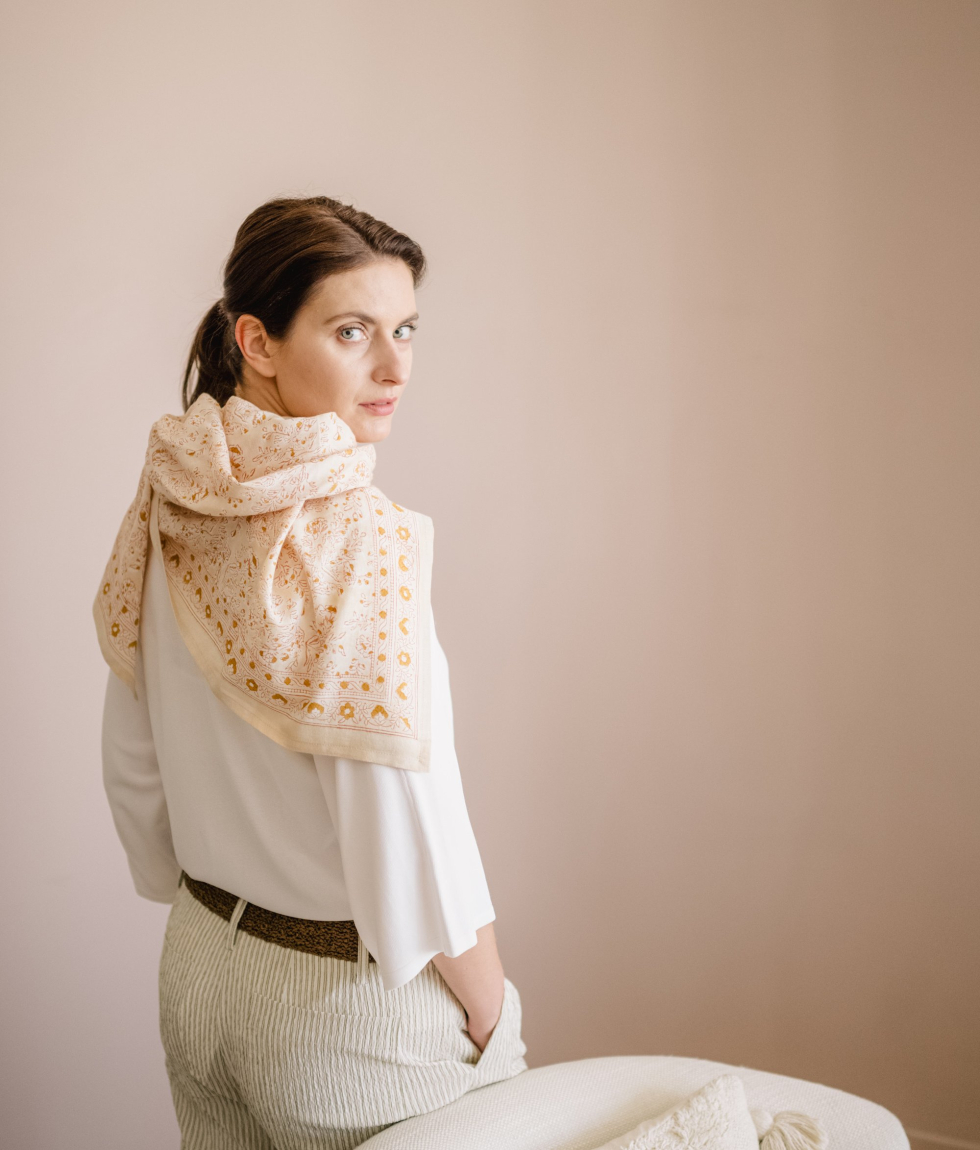 Grand foulard - Sarika Poudre