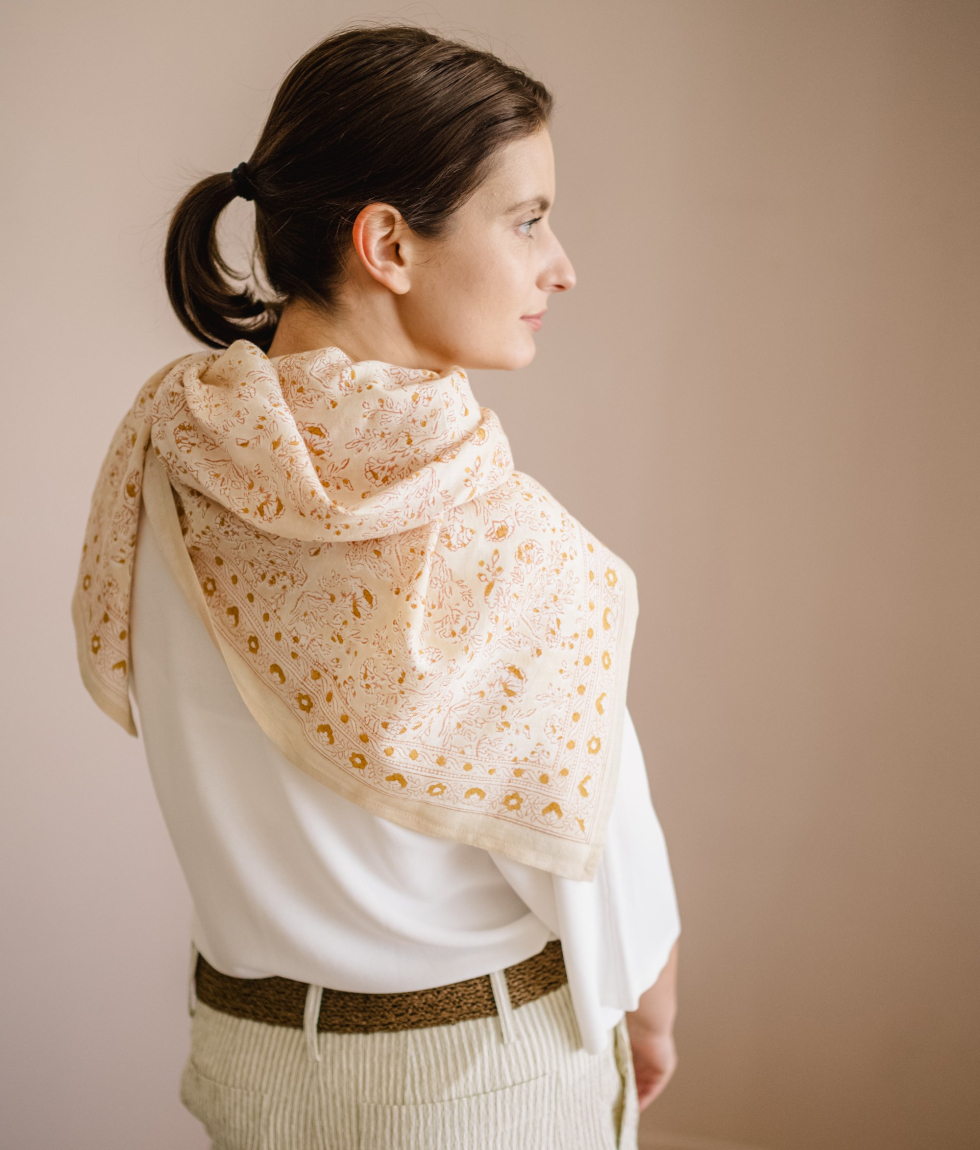 Grand foulard - Sarika Poudre
