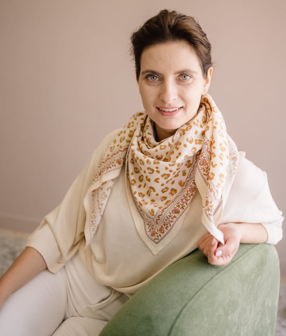 Grand foulard léopard - Bengal Lana
