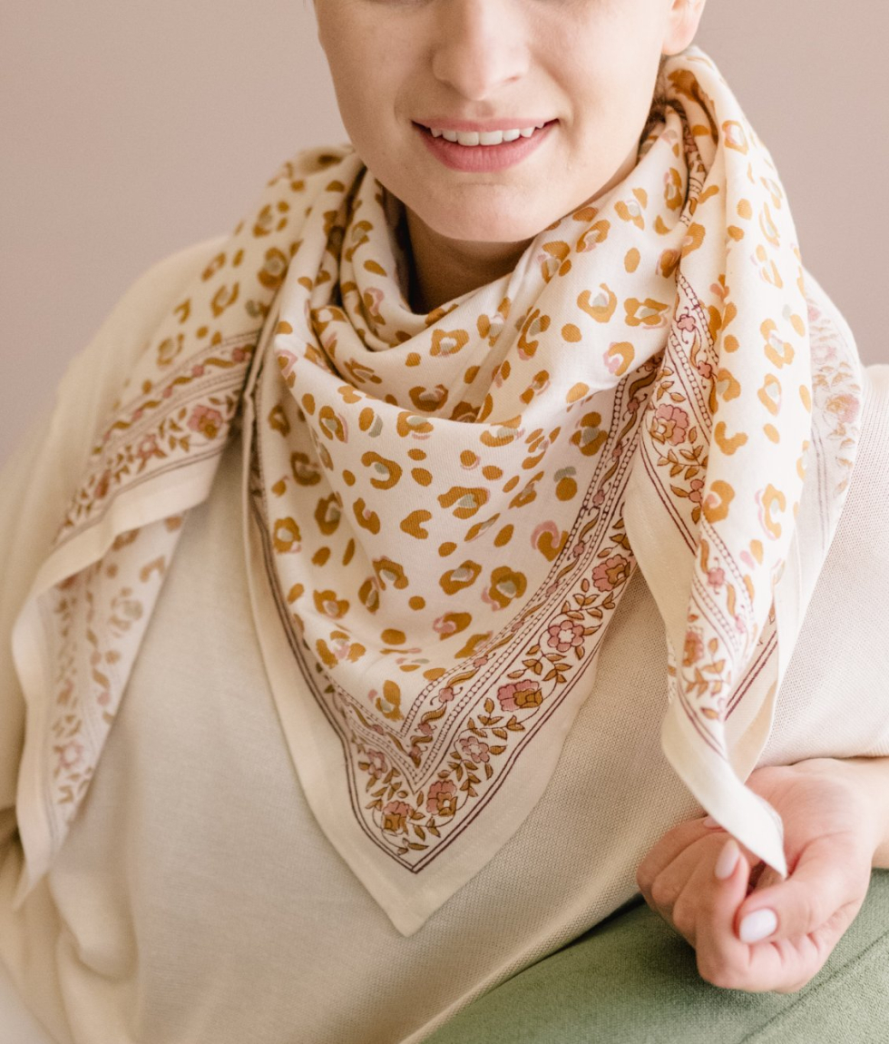 Grand foulard léopard - Bengal Lana
