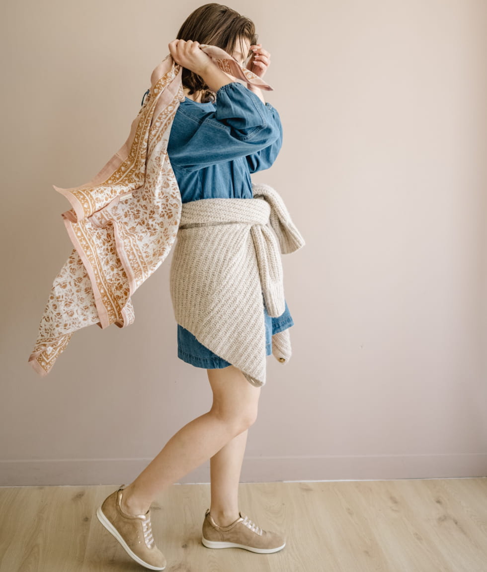 Grand foulard - Mayli Havane