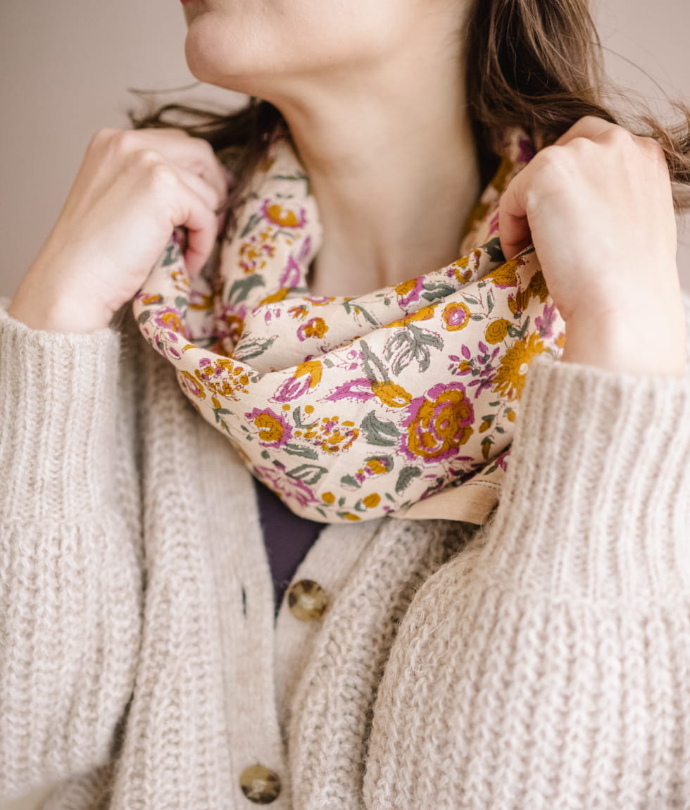 Large Indian Scarf - Goa Sorbet