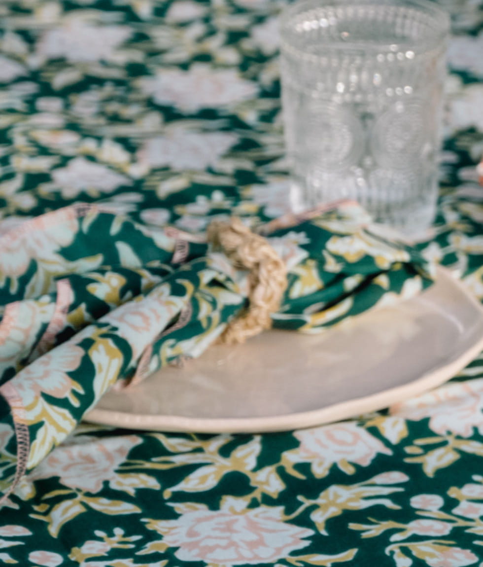 Serviette de table - Bouquet du Matin Eucalyptus
