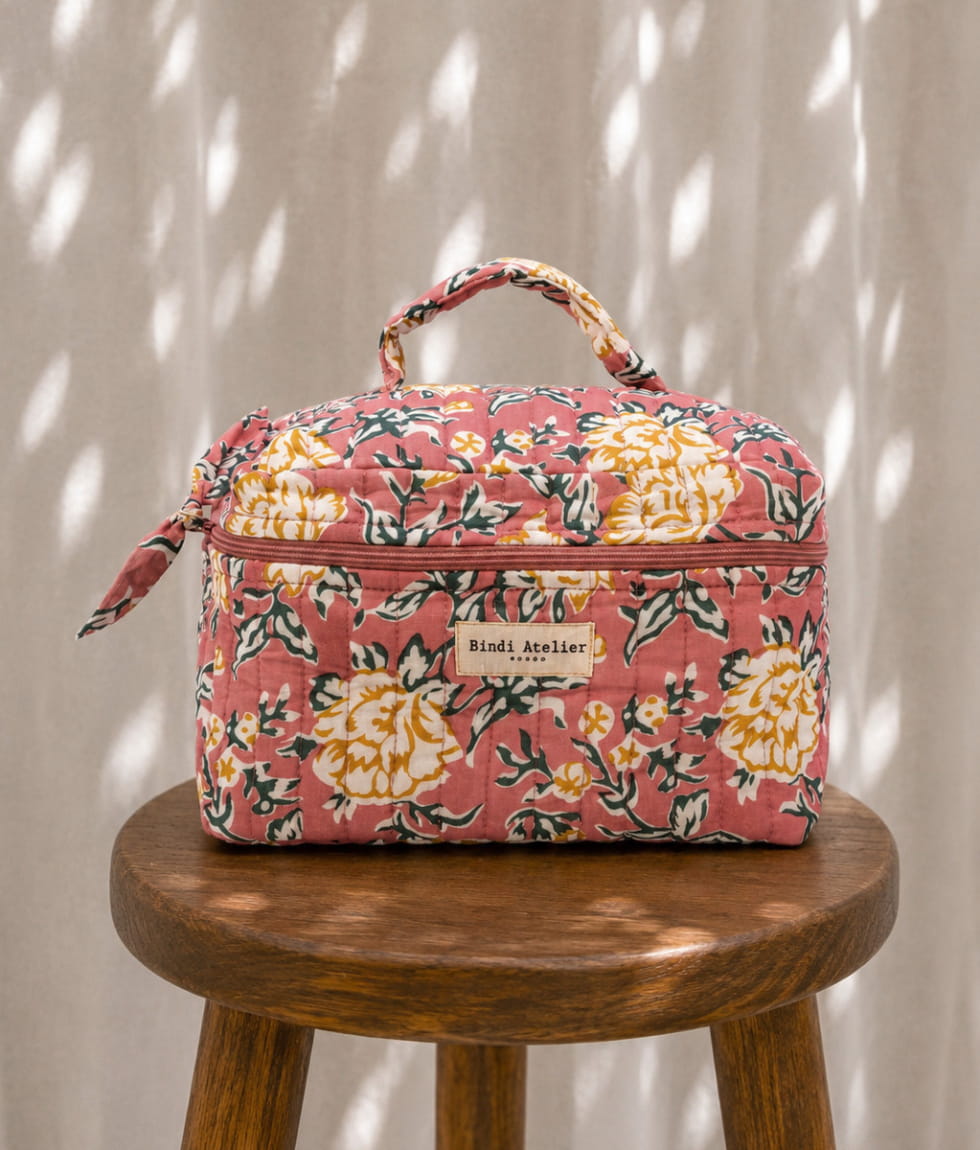 Trousse vanity - Bouquet du matin Dahlia