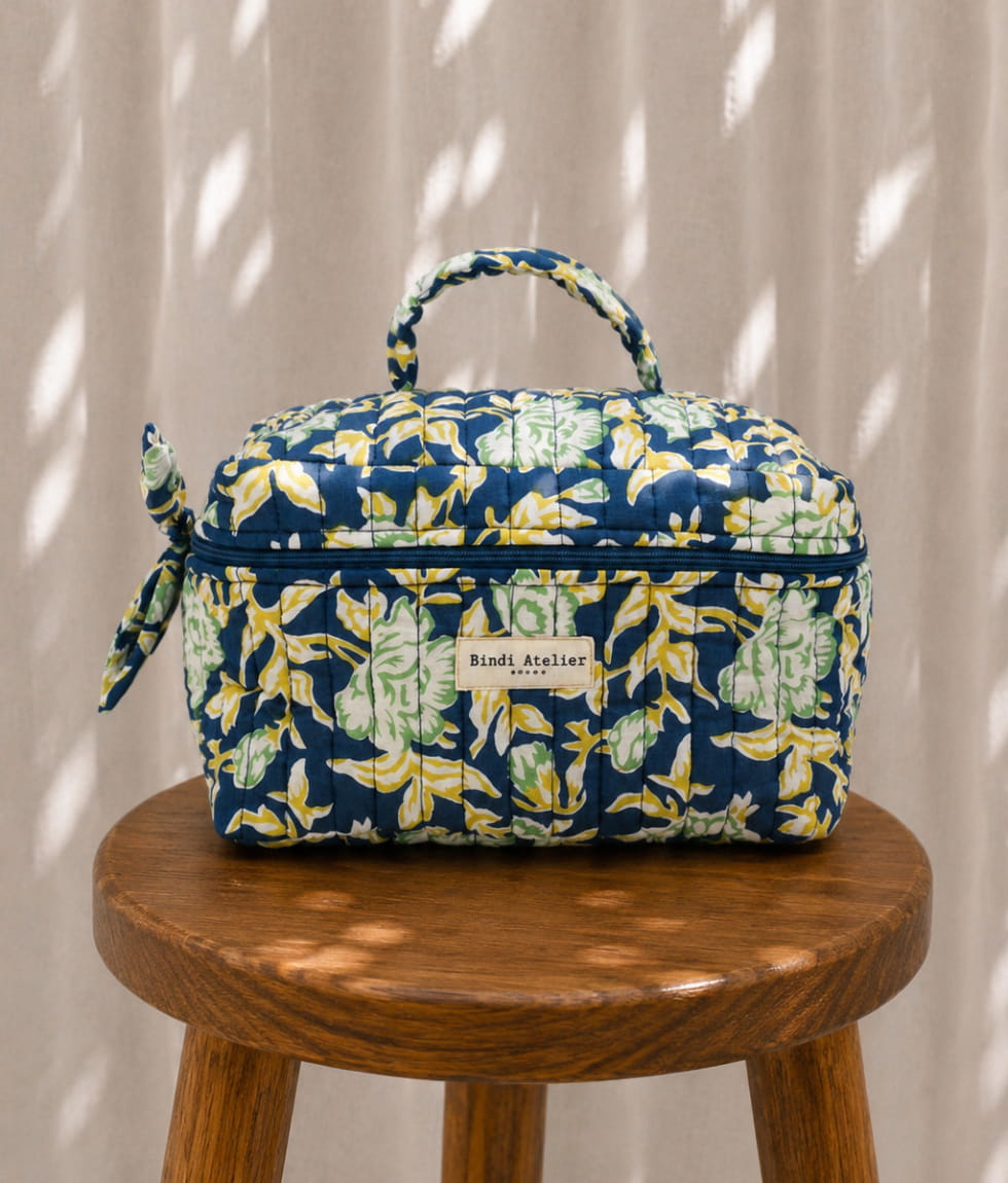 Trousse vanity - Bouquet du matin Lagon