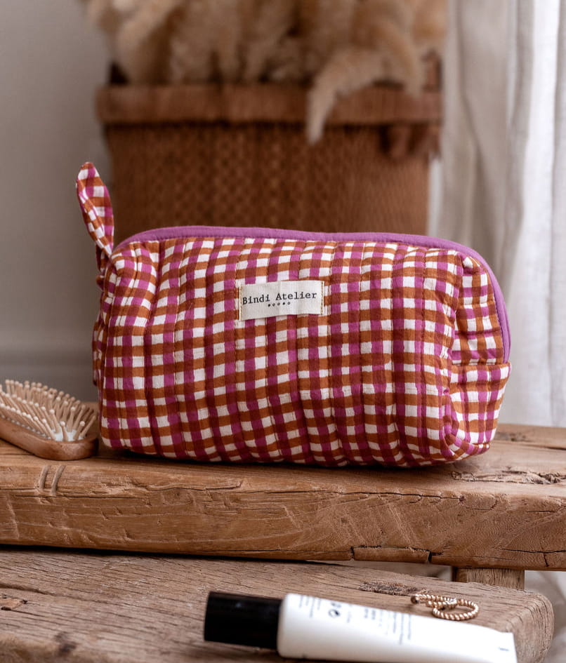 Trousse maquillage - Tara Camel