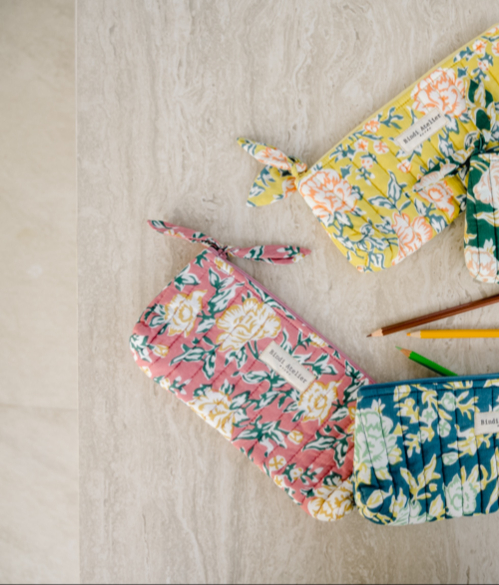 Pencil case - Bouquet du Matin Dahlia