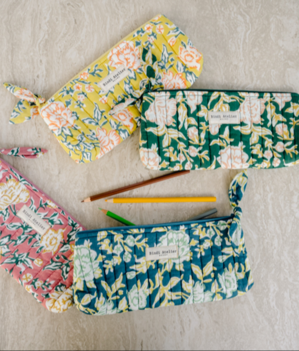 Pencil case - Bouquet du Matin Lagon