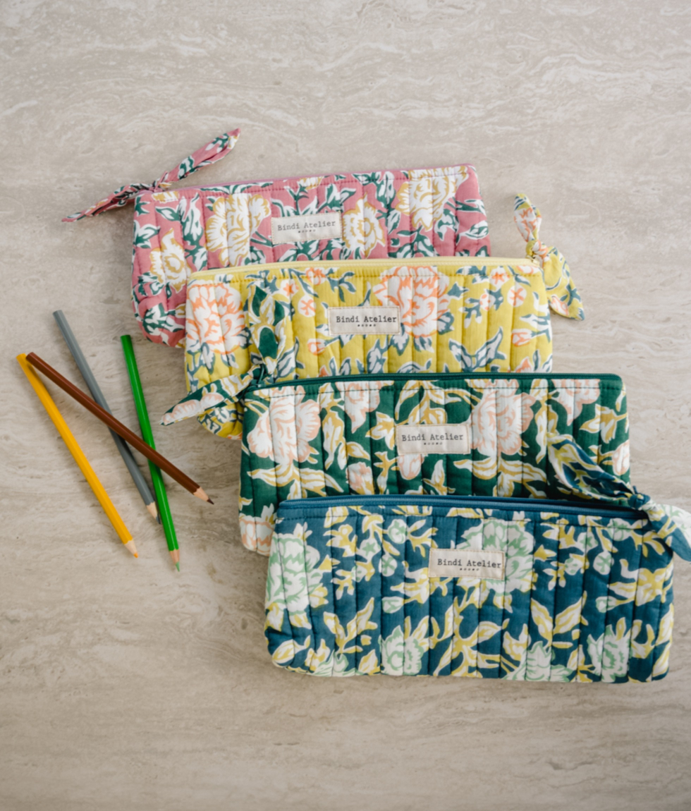 Pencil case - Bouquet du Matin Lagon