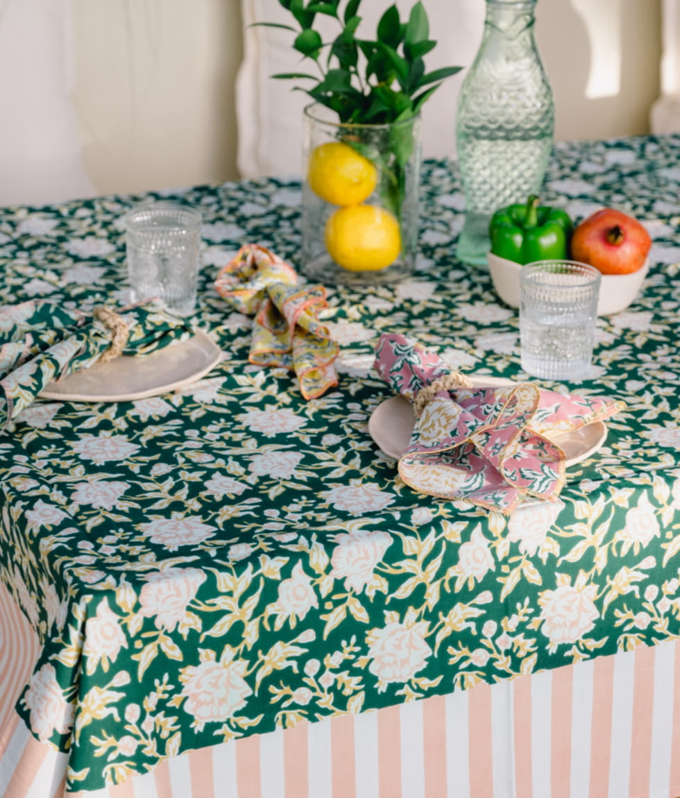 Serviette de table - Bouquet du Matin Dahlia