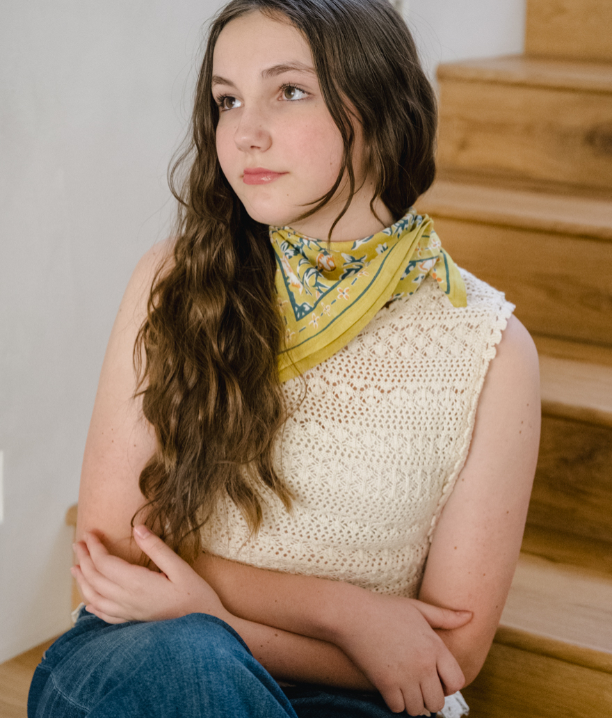 Petit foulard - Garda Bleuet